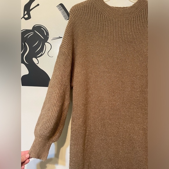 Beige sweater dress size 16 - Picture 9 of 10